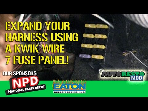 Adding a Fuse block to your existing wiring harness using Kwik Wire harness Episode 314 Autorestomo