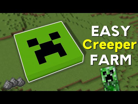 Minecraft Easiest Creeper Farm Without Cat - Efficient AFK Gunpowder Farm | Tutorial 1.21