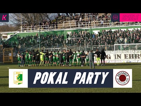 Pokal-Party im Leutzscher Holz | BSG Chemie Leipzig - Dresdner SC (Sachsenpokal, Achtelfinale)