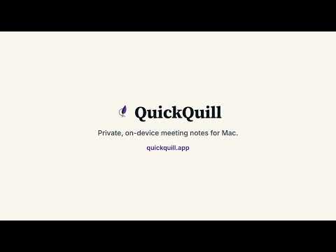 QuickQuill video preview