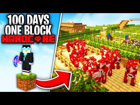 Surviving 100 Days Alone on Skyblock!