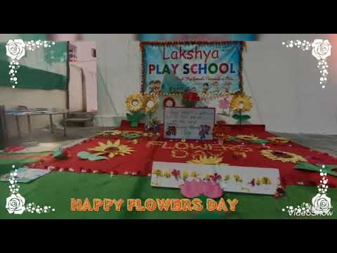 flowers day celebration, Lakshya play school- 2023