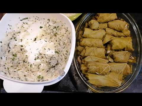Gefüllte Weinblätter griechische Art