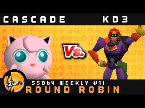 SSB64 #11 | Cascade (Jigglypuff) vs KD3 (Luigi, Falcon) - Round Robin - Smash 64
