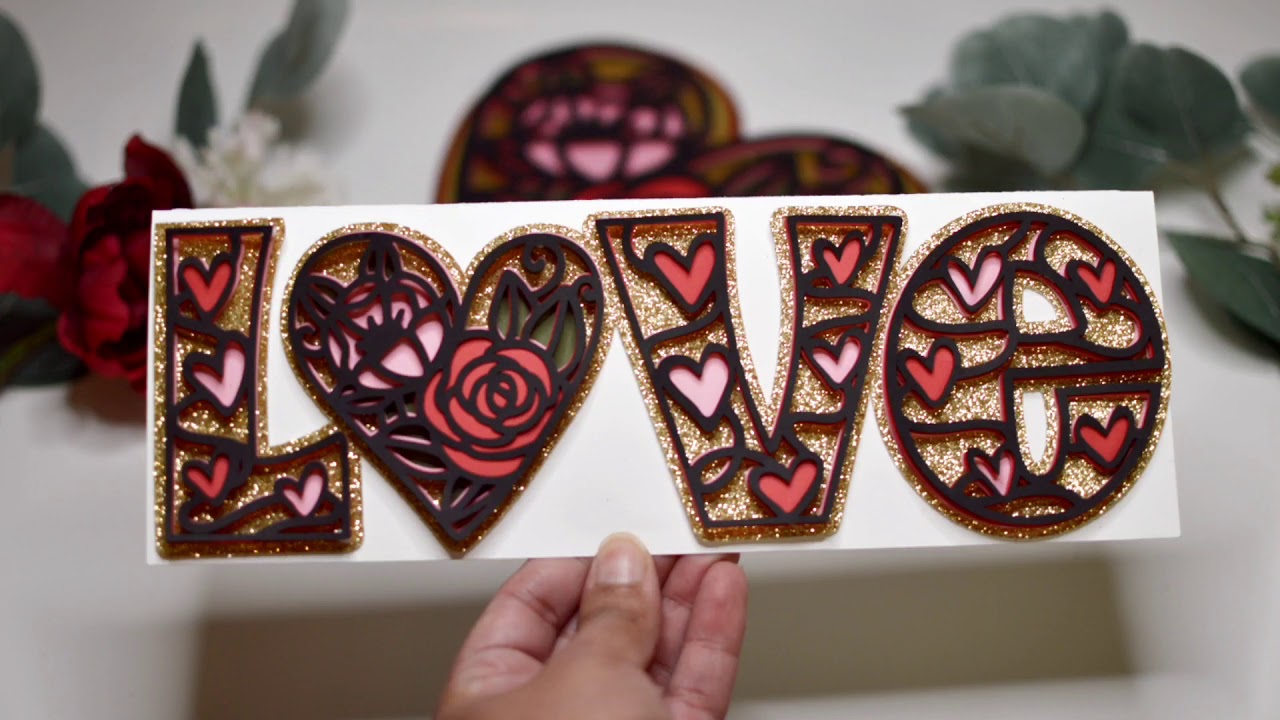 How To Make A 3D Valentine's Day Card With Your Cricut