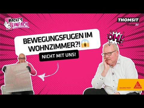 DEHNUNGSFUGE im ESTRICH schließen | Risse sanieren mit THOMSIT TF 320 & R 790👌🏻