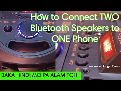 TWS Link Connect Two Bluetooth Speakers 8202s to One Phone