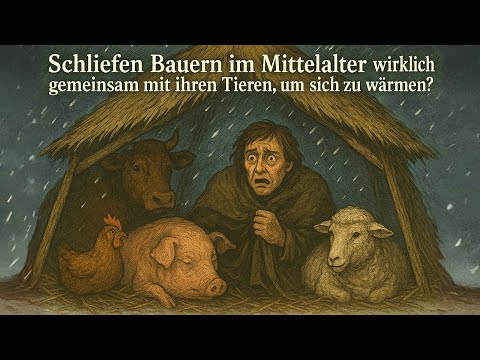 Schliefen Bauern im Mittelalter wirklich gemeinsam mit ihren Tieren, um sich zu wärmen?
