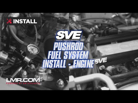 SVE Fuel System Engine Bay Install For Pushrod Fox Body Mustangs