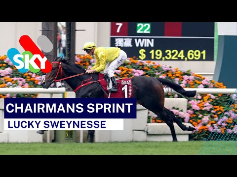 Lucky Sweynesse wins The Chairmans Sprint at Sha Tin