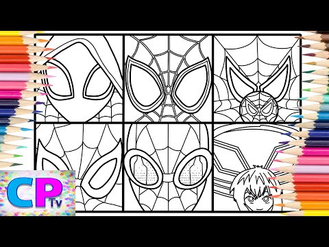 Spiderman In to the Spider Verse/Coloring of Spiderman/@coloringpagestv /In to the Spider Verse