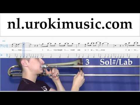 Tromboneles Miley Cyrus - Malibu Muzieknoten Cursus Deel#2 um-i374