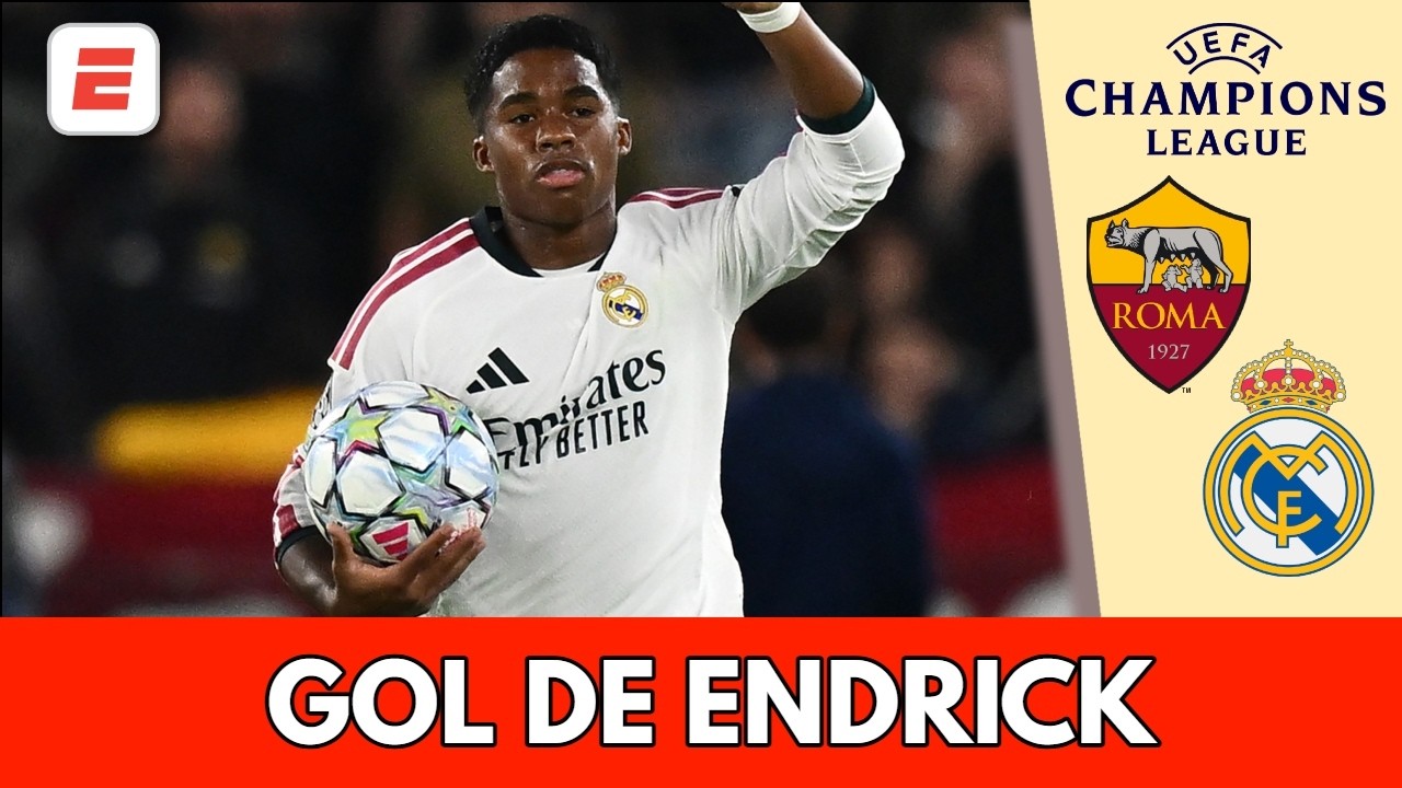ENDRICK entra de cambio y empata el partido con cabezazo para el Real Madrid | Champions League