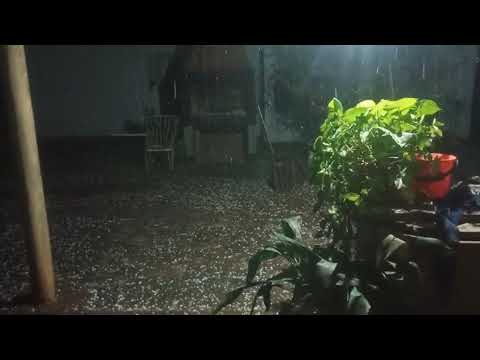 Caída de granizo en Alicia, provincia de Córdoba.🎥06/06/26 #tormenta #granizo 