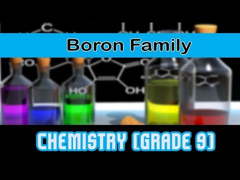 Boron Family / Representative Elements / Group 13 of Modern Periodic Table