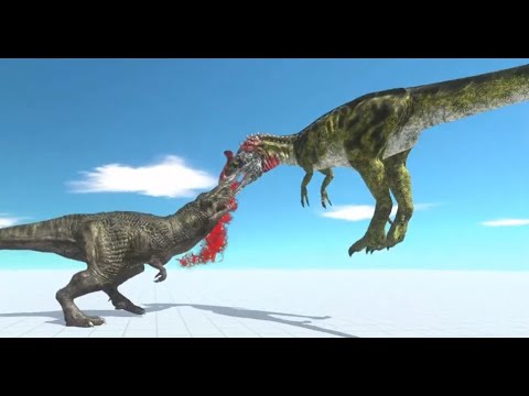 Death Match ARBS Trex vs Cryolophosaurus Mosasaurus vs Every Unit Animal Revolt Battle Simulator
