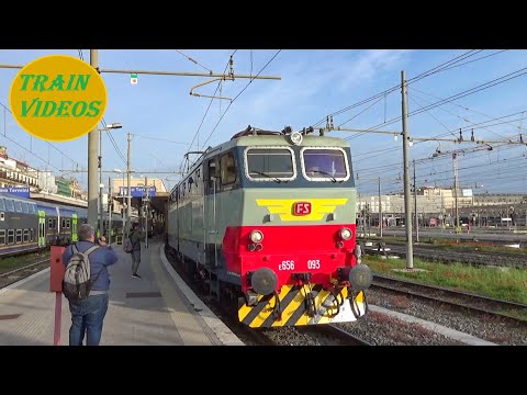 Caimano E656.093 + E626.294 + D345.1055 e vetture storiche in partenza da Roma Termini