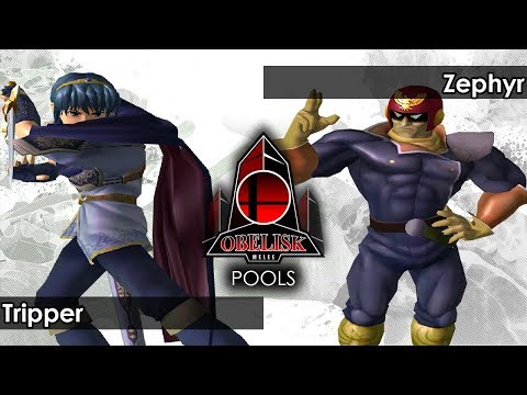 Melee: Tripper (Marth/Falcon) V Zephyr (Captain Falcon) - Obelisk 106 Tournament SSBM