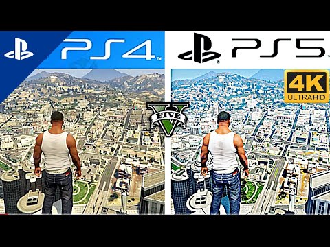 GTA 5 - NEXT GEN REMASTERED PS5 VS PS4 COMPARISON  // Detail & Graphics! ULTRA 4K