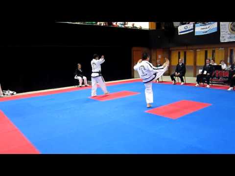 2012 ITF Taekwon-Do World Cup - Mens 4th Dan Patterns - USA vs Italy - Choi Yong