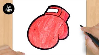 #312 How to Draw a Boxing Glove - Easy Drawing Tutorial