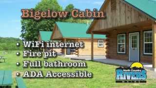 preview picture of video 'Bigelow Cabin Rentals at North Country Rivers'