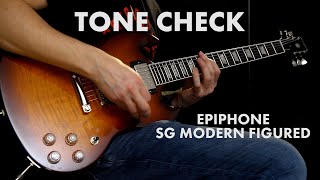 Video thumbnail for TONE CHECK: Epiphone SG Modern Figured Electric Guitar Demo | Cream City Music by Cream City Music