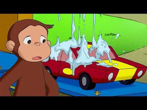 George and the Toy Car Wash! 🧼 🐵 Curious George | Animal Friends