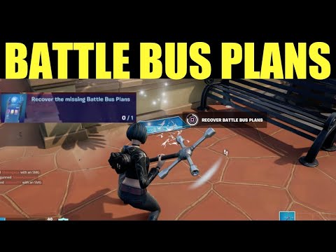 Recover the Missing Battle Bus Plans Location | (Fortnite Chapter 3)