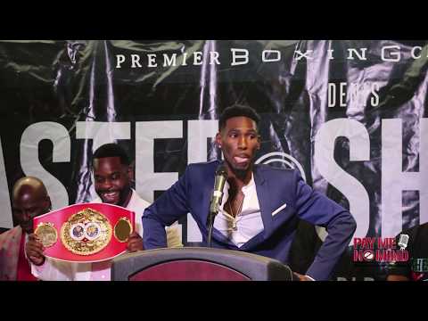 lightweight world champion Robert Easter at the Easter-Shafikov presser