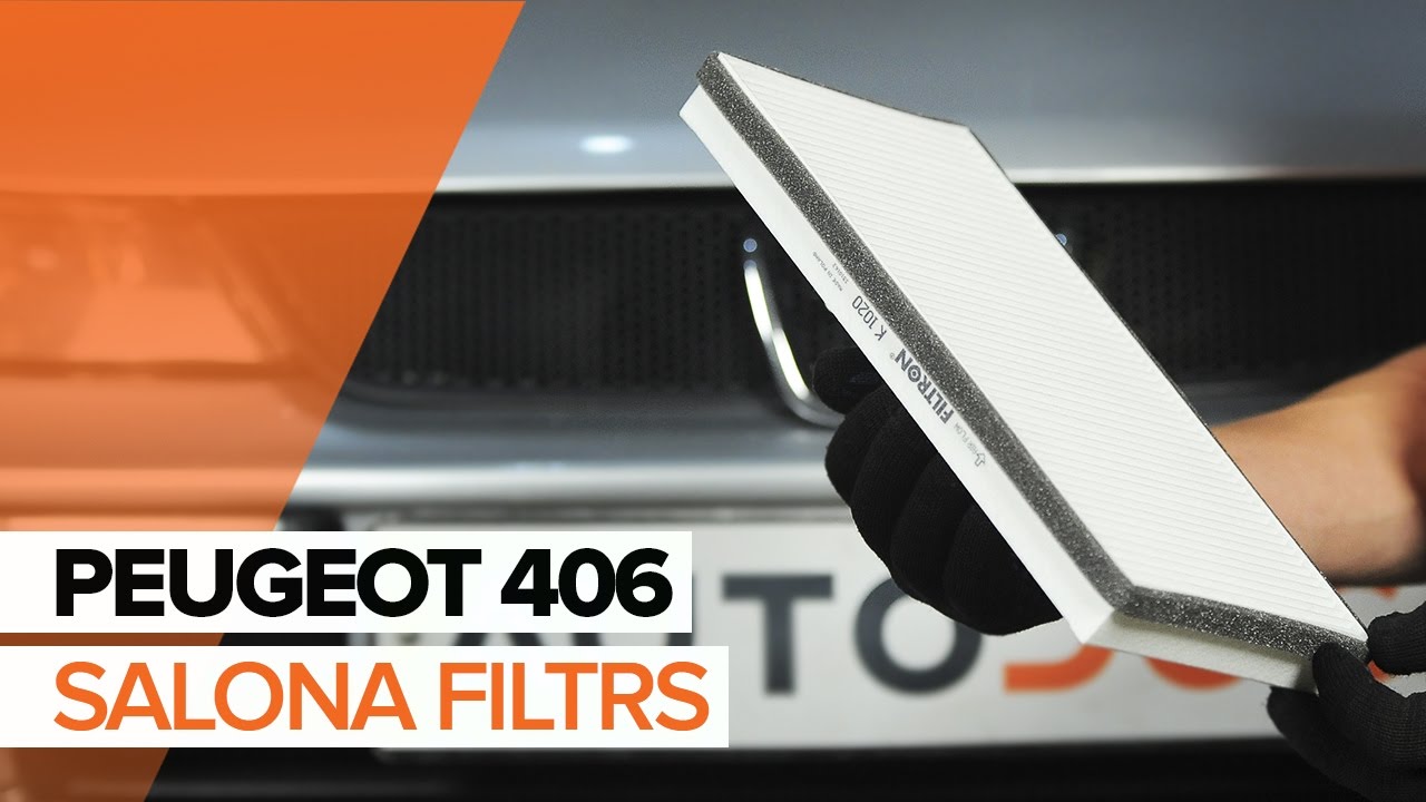 Kā nomainīt: salona gaisa filtru Peugeot 406 sedan - nomaiņas ceļvedis