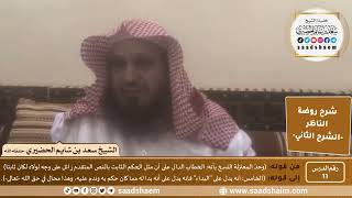 التعليق على روضة الناظر (11) الشرح الثاني - الشيخ سعد بن شايم الحضيري image