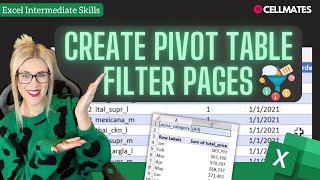 📈Create Pivot Table Report Filter Pages