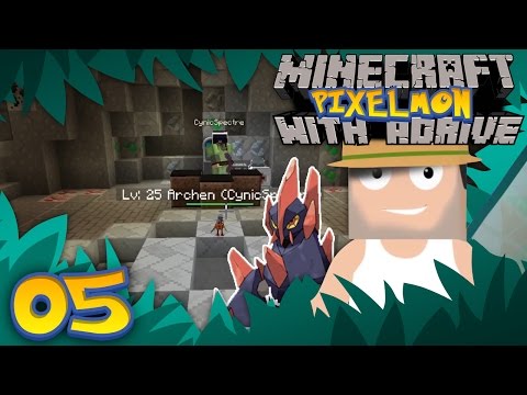 Minecraft PIXELMON with aDrive! Ep05 "CHALLENGING THE FIRST GYM!" - PocketPixels White Let's Play!