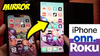 Onn Roku TV : How To Mirror iPhone and iPad With AirPlay