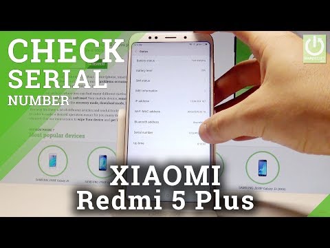 XIAOMI Redmi 5 Plus SERIAL NUMBER / Find Serial Number in MIUI