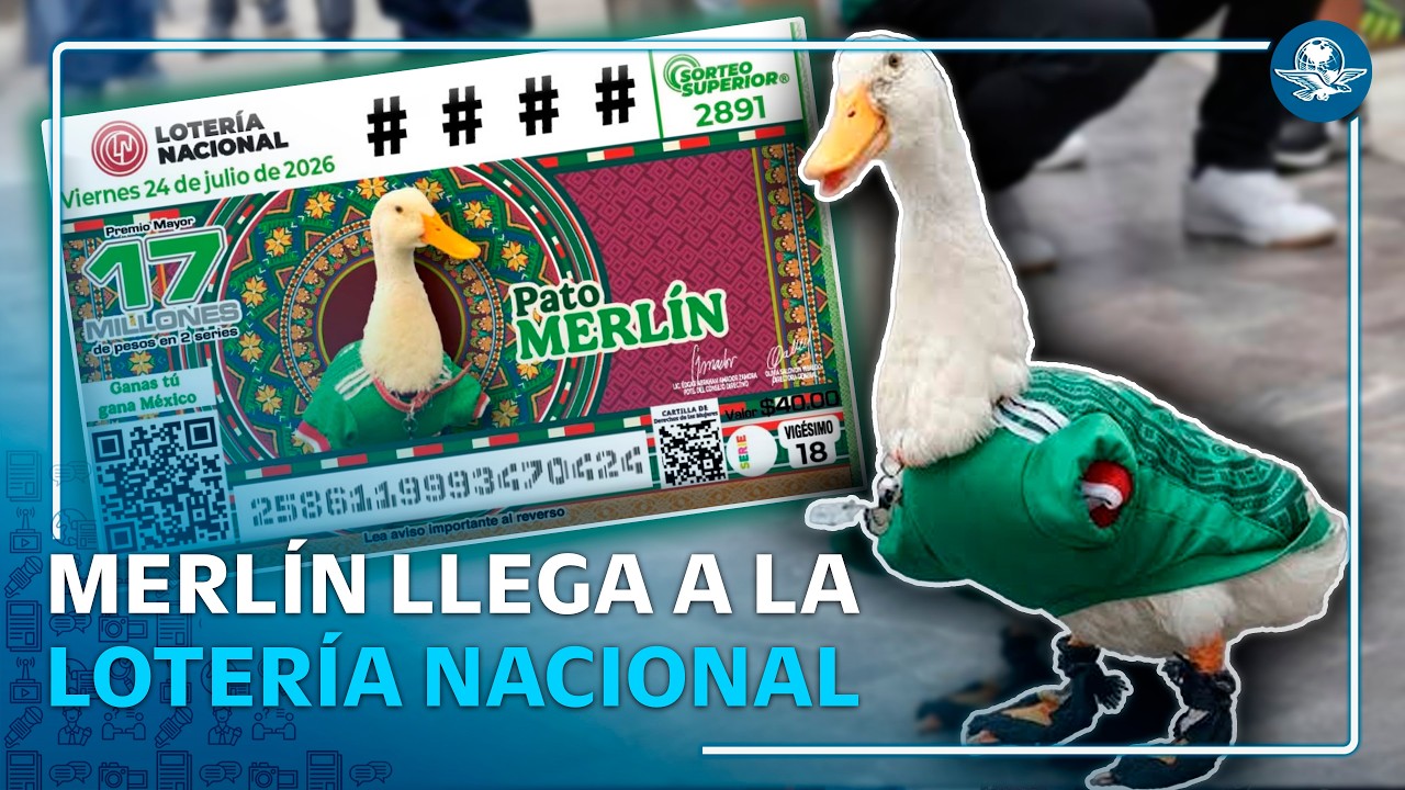 Merlín, el pato viral ¡ya tiene billete oficial de la Lotería Nacional!