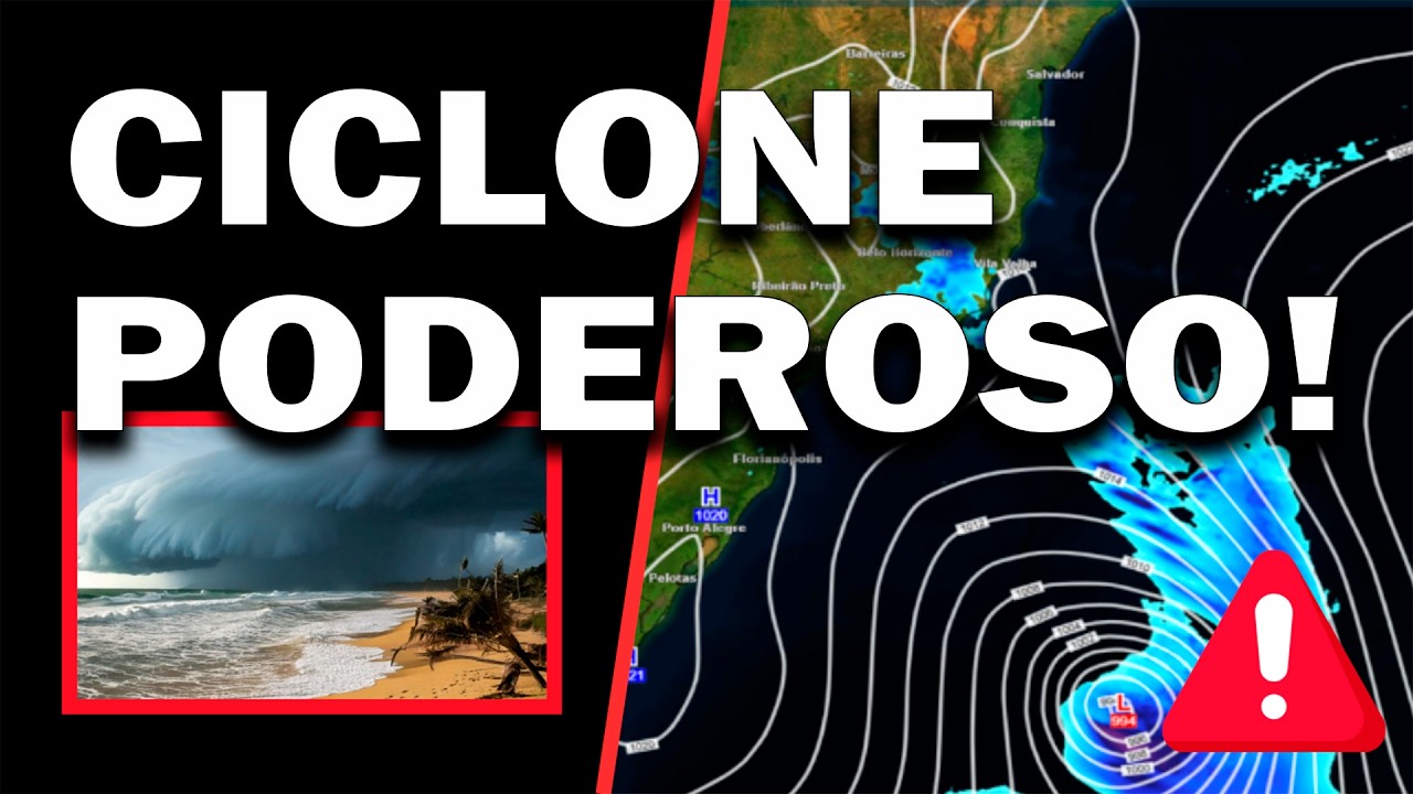 URGENTE! CICLONE EXTRATROPICAL CHEGANDO? CICLONE E FRENTE FRIA NAS REGIÕES SUL E SUDESTE DO BRASIL