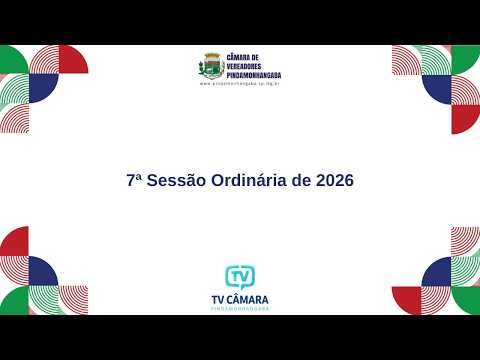 TV Câmara Pinda - 7ª Sessão Ordinária 2026