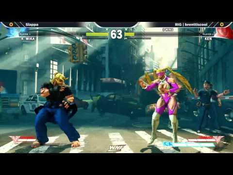 WNF Wednesday Night Fights 1.4 SFV - Slappa (R. Mika) vs RIG | Brenttiscool (Ken)