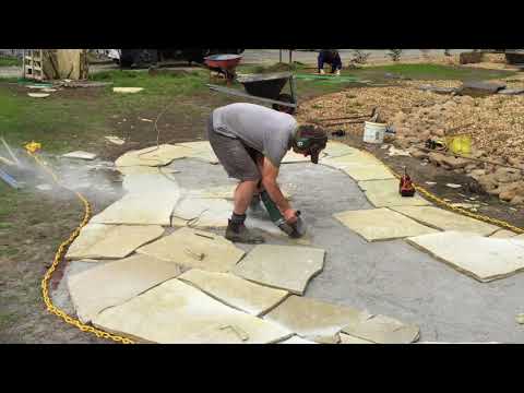 How To Cut Stone Pavers Using An Angle Grinder