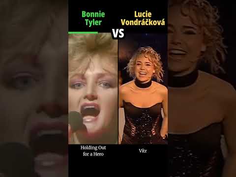 BONNIE TYLER vs LUCIE VONDRÁČKOVÁ - Vítr / Holding Out for a Hero #hudba #shorts #versus