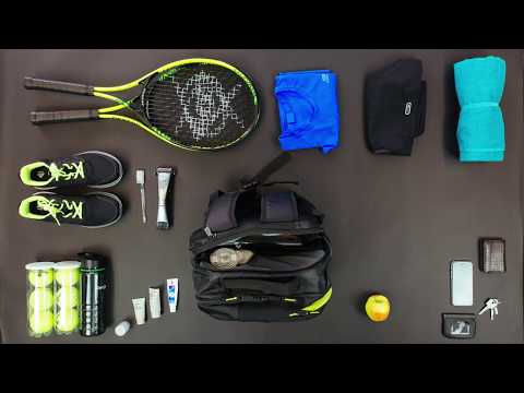 Targus Work + Play™ Racquets 15.6" Laptop Backpack - Black/Yellow - video 1