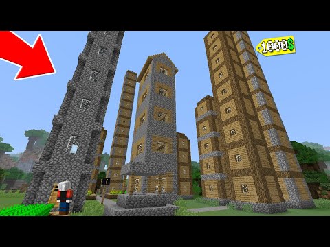 $1000 Space Tower Village - Minecraft