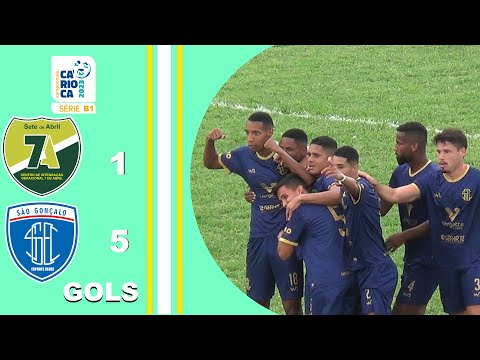 7 DE ABRIL 1X5 SÃO GONÇALO - CARIOCA SÉRIE B1 2023 -TAÇA CORCOVADO - 7ª RODADA