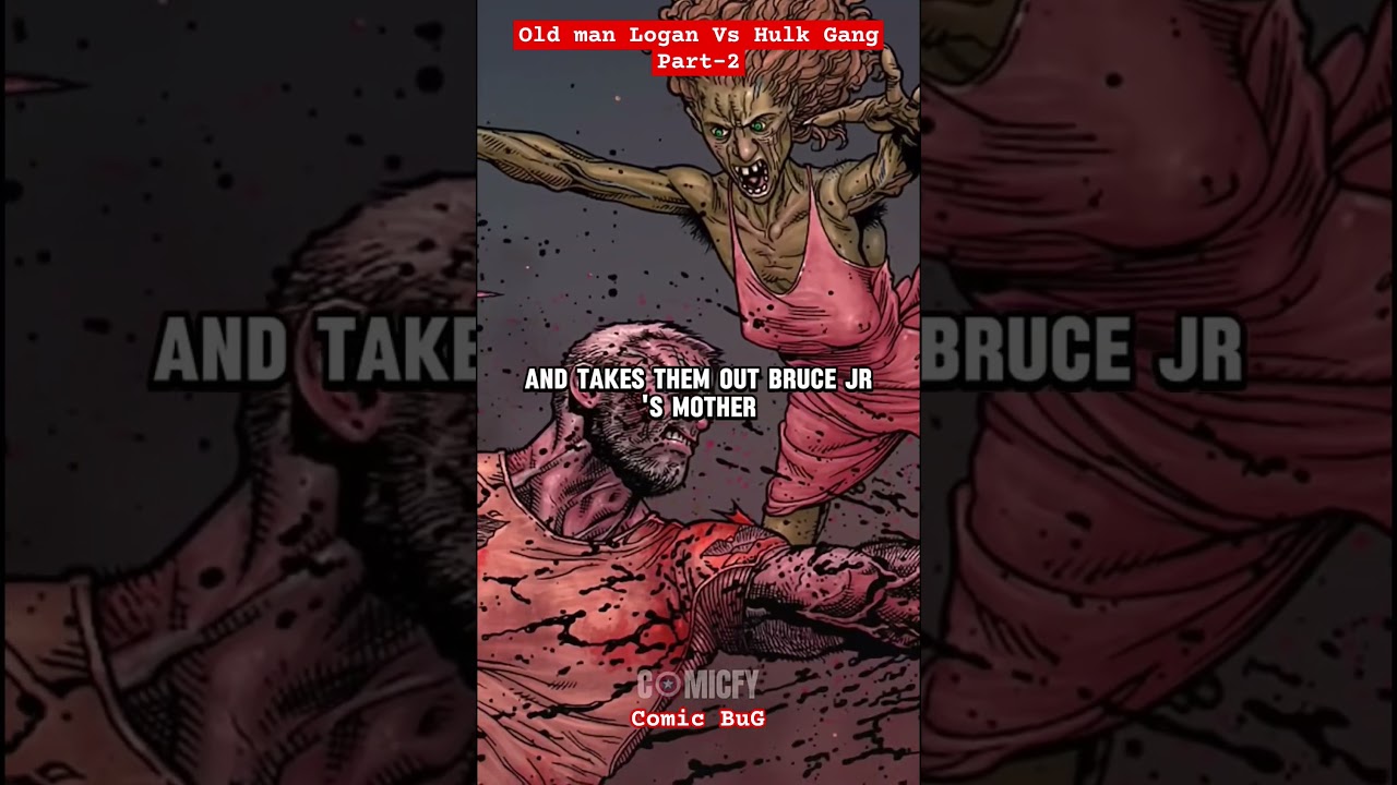 Comic BuG(23/365) #hulk #hulksmash #logan #wolverine #marvelcomics #comicdub #marvelcharacter #short