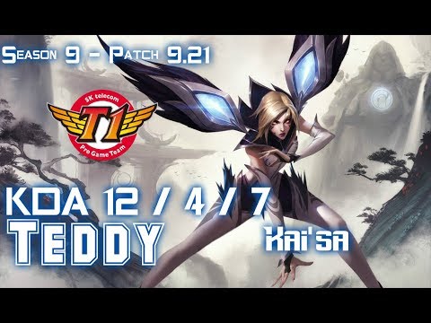SKT T1 Teddy KAI'SA vs VAYNE ADC - Patch 9.21 EUW Ranked