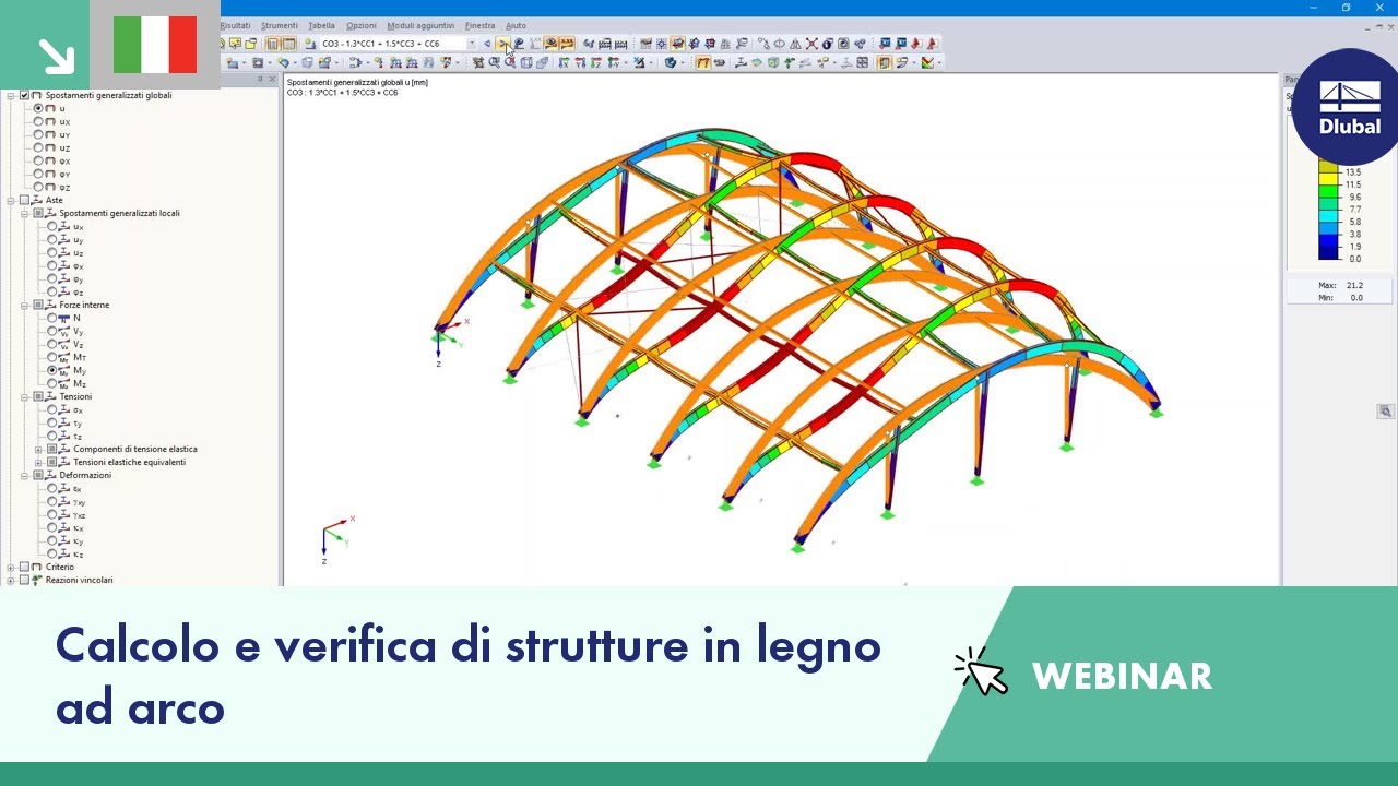 Calcolo e verifica di strutture in legno ad arco