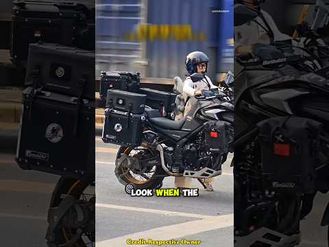 Her Unique Heavy Bike Riding Skills 🏍️🔥😱 #shorts