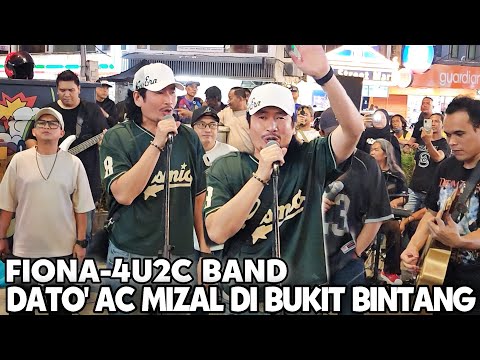 Kumpulan band 4U2C Turun bukit bintang | Sampai dua Kali dato' ac mizal bawak lagu fiona"